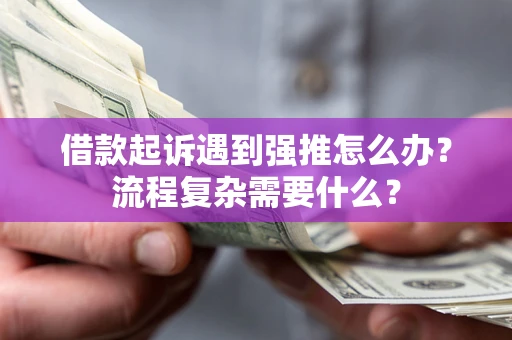 济南借款起诉遇到强推怎么办？流程复杂需要什么？