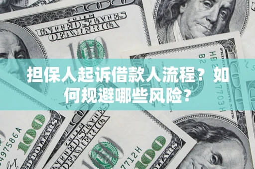 济南担保人起诉借款人流程？如何规避哪些风险？