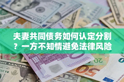 济南夫妻共同债务如何认定分割？一方不知情避免法律风险必看！